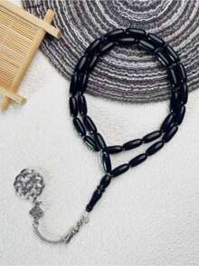 1pc Muslim 33 Beads Prayer Bead Bracelet, Classic Solid Color - Multicolor - View 2