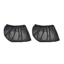 2PCS/4PCS Retractable Car Window Sunshade Net, Transparent Mesh Sun Visor, Heat Insulation Car Accessories - A - View 9