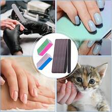 Bộ 4 dũa và đánh bóng móng tay, bộ dụng cụ đánh bóng móng 4 chiều, dũa móng chuyên nghiệp phù hợp với móng tự nhiên, dũa móng, sơn móng tay, chăm sóc móng, làm móng mịn màng. - màu đen - Xem 3