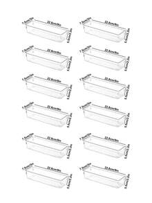 1pc/3/4/5/6/7/8/12pcs Universal Clear Drawer Organizer, Desktop Layout Organizer, Portable Drawer Storage Artifact, Desktop Organization Organizer, Drawer Storage Set. - Multicolor - View 14