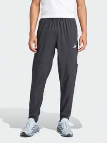 Adidas Bộ sưu tập Own The Run Series | Quần chạy bộ nam AEROREADY chống thấm nước và nhanh khô - màu đen - Xem 1