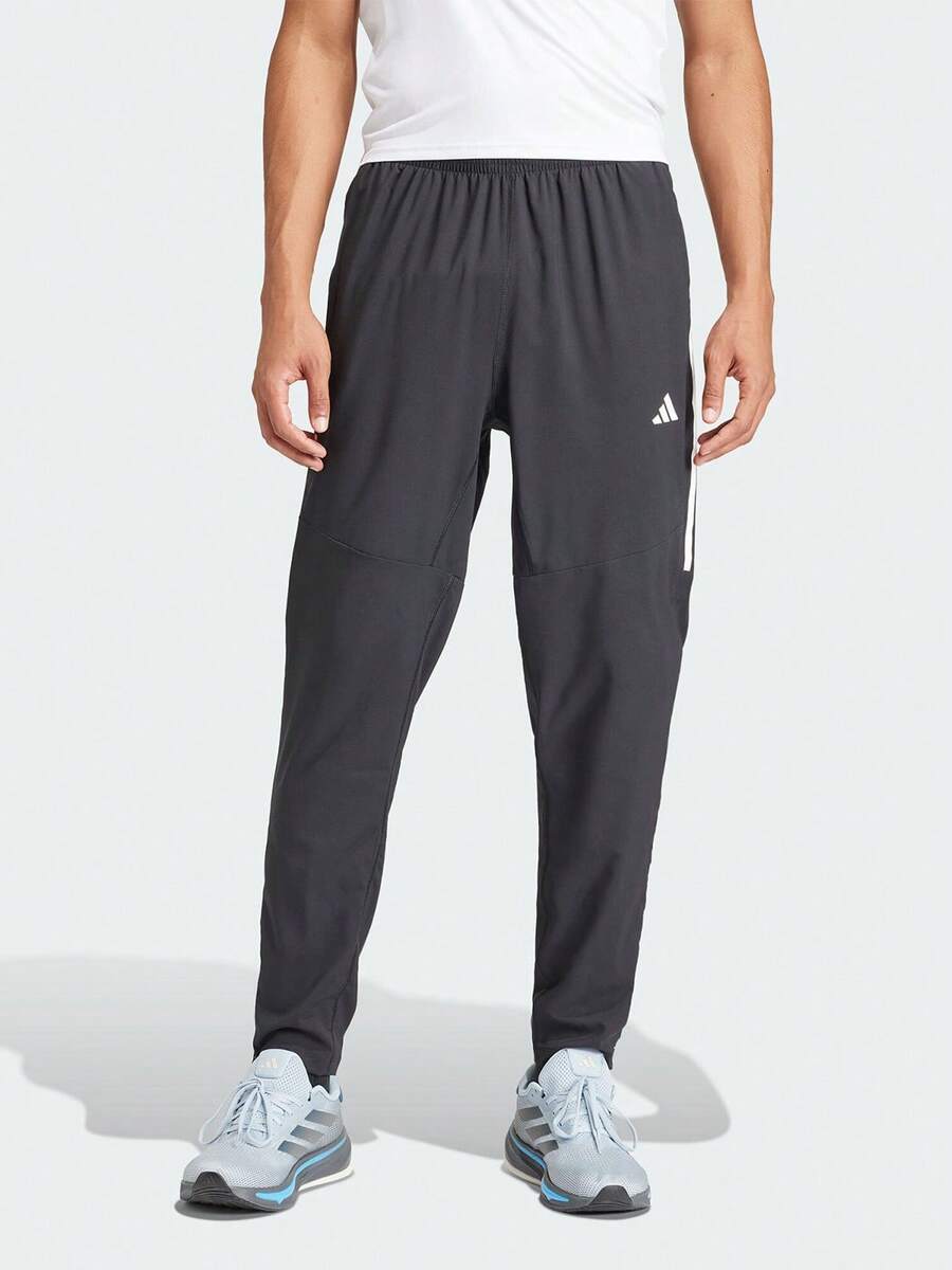 Adidas Bộ sưu tập Own The Run Series | Quần chạy bộ nam AEROREADY chống thấm nước và nhanh khô - màu đen - Xem 1