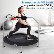 Trampolín Portátil y Plegable SereneLife - Rebotador de 36 para Uso Doméstico, Ejercicio Corporal y Fitness - Versión Actualizada - SLSPT365 MUVR - Azul de 36 pulgadas - Ver 10