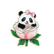 1 chiếc ghim cài áo hình gấu trúc hoa sen dễ thương bằng men sứ với hiệu ứng dầu nhỏ giọt, thích hợp làm quà tặng cho bạn bè và đồng nghiệp, quà lưu niệm hoạt hình, huy hiệu sáng tạo. - Nhiều màu - Xem 16