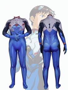 Anime Cosplay Asuka Leiyasu EVA Asuka Langle Cosplay 3D Print - Bodysuit 08 - View 11