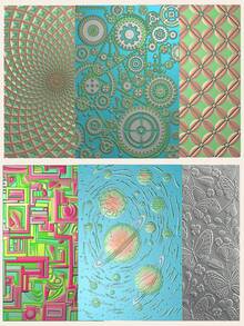 3D Embossed Folder, 3D Planet/Butterfly Floral Plastic Embossing Template, Suitable For DIY Planner, Paper Craft, Handmade Creation, Planner Art Supplies, Scrapbook Decoration - Single Piece - View 12