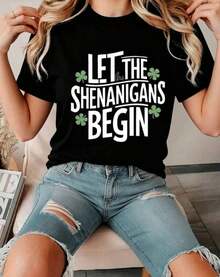 Free LazyPlayera anime gráfica juvenil 2026 Sudadera de algodón de Año Nuevo Talla Grande 'Let The Pranks Begin' Sudadera para mujer - Cuello redondo casual, manga larga, adorno de trébol verde, poliéster, lavable a máquina - Ideal para celebraciones del Día de San Patricio, ropa de invierno |     Sudadera de manga larga |     Ropa de invierno cómoda y holgada para mujer, atuendo de Año Nuevo para mujer - Sudaderas de cuello redondo de talla grande y corte holgado - Ropa unisex de otoño e invierno para uso diario y reuniones informales.HolidayNigh - Negro - Ver 1