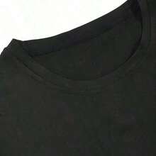 Tops para mujer de manga corta con cuello redondo y estampado de de la bandera de Francia para mujer, estilo casual. - Negro - Ver 6