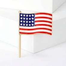 批发创意时尚个性化绘画胸针、多功能个性化服装胸针、国旗徽章 - 彩色 - 查看 7