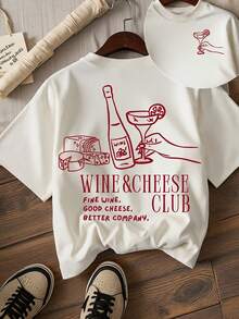 Camiseta estampada de mujer 100% algodón1 - Blanco - Ver 1