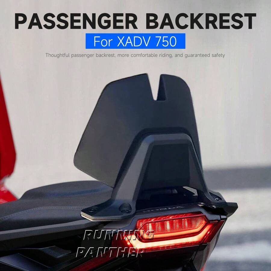 适用于 X-ADV 750 XADV 750 XADV750 X-ADV750 2021-2025 2024 的全新摩托车后座乘客座椅靠背垫 - A - 查看 1