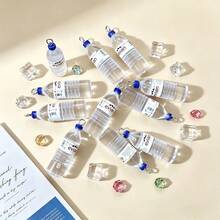 10/11pcs Resin Mini Water Bottle Pendant DIY Jewelry Making Kit, Transparent Pendant Accessories Suitable For Earrings, Necklaces And Crafts - Multicolor - View 9