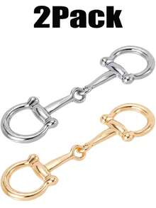 1pc/2pcs/4pcs Asymmetrical Metal Scarf Clips, Fashionable Accessories Multi-Functional Hijab Clips - Multicolor - View 10
