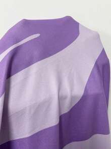 Falda plisada con estampado para mujeres, - Púrpura malva - Ver 7