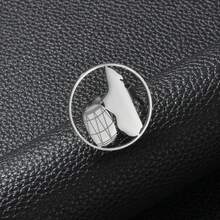 1 chiếc nhẫn hình trống mặt bản đồ Madagascar đính hoa dâm bụt dành cho nữ, trang sức dành cho mẹ, chất liệu thép không gỉ. - Nhiều màu - Xem 7