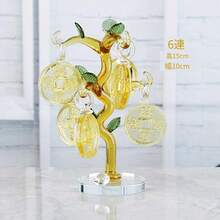 シトリンガラス工芸品 木製装飾品 ワインキャビネット リビングルーム 新築祝いギフト - 8銅貨インゴット - チェックする 10