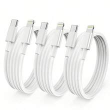 3.3英尺/100厘米 30W PD快充数据线，兼容 14/13/12 Pro Max Plus - 白色 - 查看 9