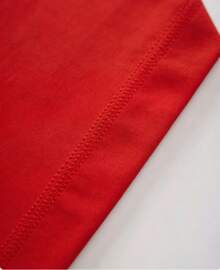 Camiseta con Estampado de Corazón y Estrella - Unisex, Corte Holgado, Cómoda, Estilo Vintage Urbano - Camiseta de Algodón 100% Algodón - Rojo - Ver 4