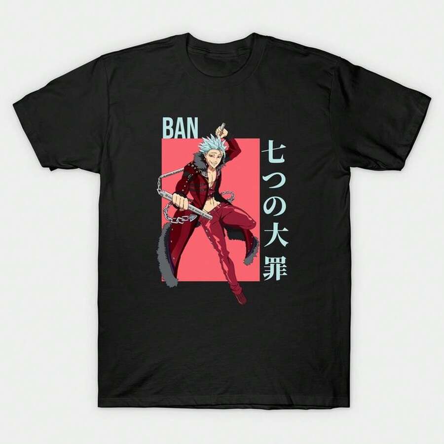 Ban Seven Deadly Sins Anime TShirt220G Fundacin de AL1Godn masculina, 220 g de confort puro. CreA1DA1 Para todo ser humano, ya sea mujer u hombre. Tejido consistente de ptima C1Alidad, preparado para cualquier m1ontura, afelpado al contacto pero pensado para S1ostenerse. Prendas eriores transpirables de mujer, conjuntos otoales, vestuarios de vaC1Aciones, disfraces de new years para ella. - Negro - Ver 1
