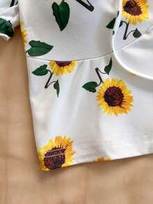 Estilo bohemio, floral romántico, estilo de vacaciones, blusas con estampado floral con temática del 4 de julio, blusas de vacaciones, blusas con cuentas, blusas de fiesta, blusas de tirantes, blusas cortas con temática del 4 de julio para mujeres, - Amarillo - Ver 5