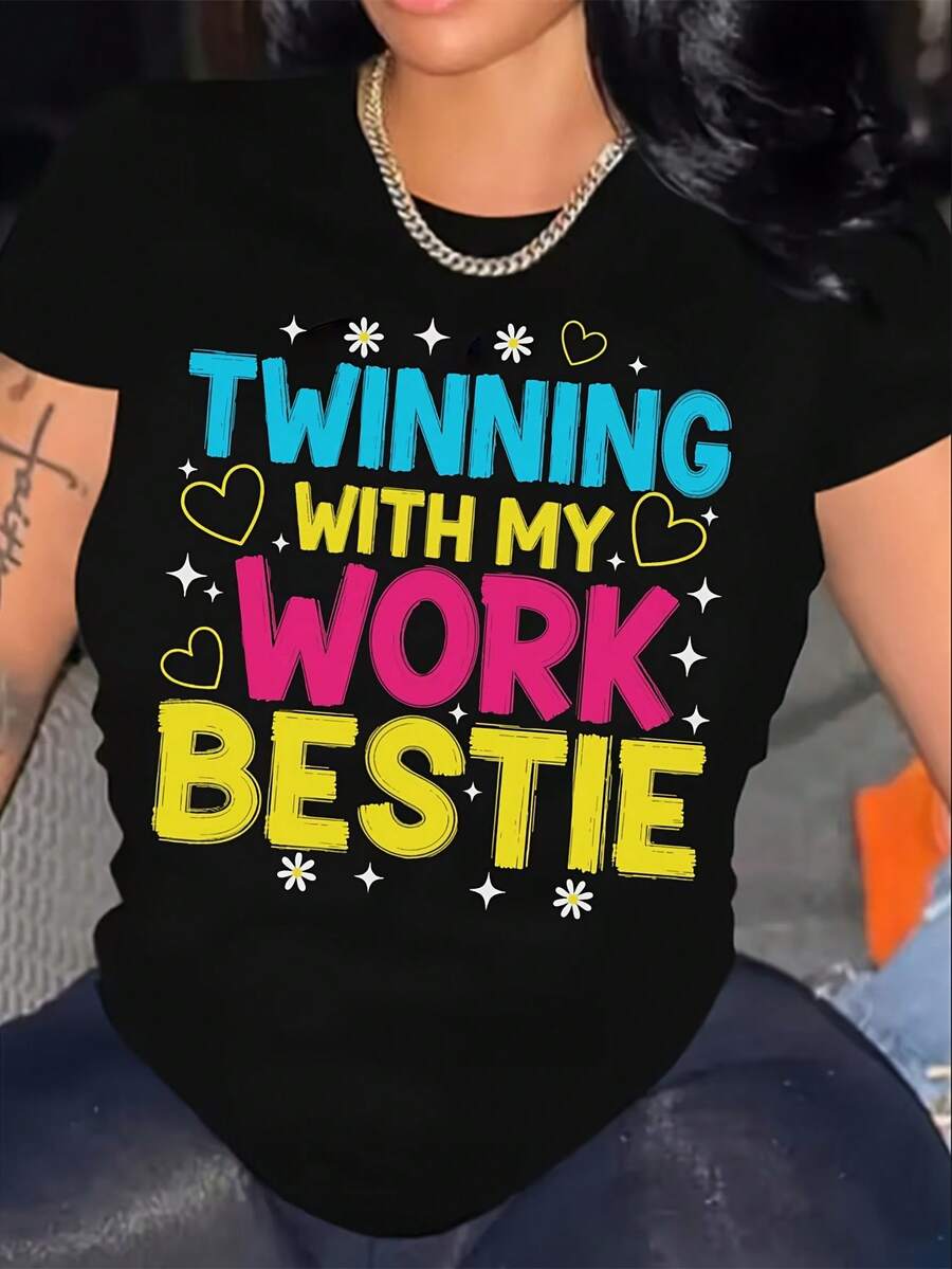 Conjunto de Camisetas para Mujeres - Camisetas de Mejores Amigas Gemelas para la Semana del Espíritu y Atuendos de Trabo - Camisetas Combins de Colores Cómodos para Adultos con Atuendos Gemelos, Fácil Cuidado (Lavable a Máquina)