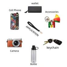 1Pc/2Pcs Wrist Strap Wallet Lanyard, Clutch Bag Keychain Accessory, Phone Bag Wrist Strap, Easy To Hang When Going Out, Free Your Hands - Multicolor - View 5