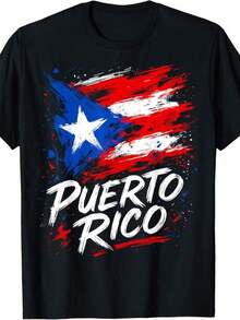 Camiseta de chica de Puerto Rico con la bandera de Boricua - Negro 3 - Ver 6