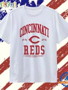 Camiseta Clásica con Bandera a Cuadros de los Cincinnati Reds 2025 (2) - Blanco - Ver 6