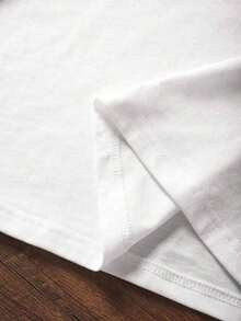 Short-Sleeved T-Shirt With Fruit And Summer Letter Print, Loose And Comfortable - 白色 5 - 查看 4