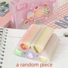Bộ 10/5/1 cục tẩy hình thức ăn cầu vồng Kawaii, bộ 5 cục tẩy hình món tráng miệng ngọt ngào, đồ dùng văn phòng phẩm bằng cao su mềm cho trường học và phần thưởng trong lớp học. - Tẩy thức ăn - Xem 9