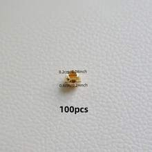 10/20/50/100pcs Faux Pearl Large Hole Plastic Beads, Silver/Gold/Acrylic DIY Loose Beads For Jewelry Making Accessories - Gold - View 13