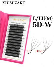 XIUSUZAKI 12 Rows L/LU/M Curl YY 3D 4D 5D W Shape Eyelash Extension Hand Woven Soft Light Natural Lashes Premade Volume Fan Eyelashes - L+ - View 6
