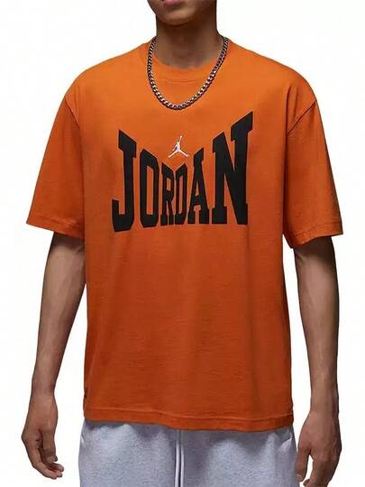Nike JORDAN圓領運動休閒透氣印花男款短袖T卹