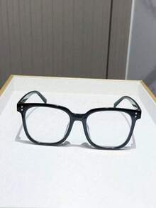 1/3 Pair Square Frame Everyday Glasses, Suitable For Men And Women. Campus Style Design, Can Modify Face Shape - Multicolor - View 6