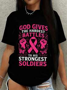 Camisetas negras de eión limit para mujer con el tema del soldado más fuerte, perfectas para uso diario y de fin de semana. Camisetas elegantes y humorísticas adecus parrimavera y verano, ies como regalo del Día de la Madre - Negro - Ver 2