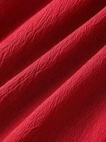 Vestido de verano de mujer con tirantes anudados y estampado floral romántico - Rojo - Ver 6