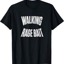 Walking Rage Bait T-Shirt - Black - View 1