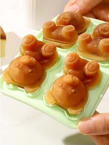 1pc Bear Shaped Ice Mold,Household Ice-Making Silicone,Summer,Squishies - Multicolor - View 3