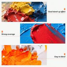 Oil Paint, 20 Bright Oil Colors With High Saturation, 50ml Large Capacity Tubes, Faster Drying Time With Creamy Texture And Consistency Artists, Students, Beginners - Multicolor-02 - View 3