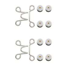 2 piezas de botones ajustables sin coser para jeans - Apretador de cintura reutilizable e invisible para pantalones y ropa, de metal duradero - Daisy 2 juegos - View 10
