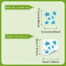 1pc Cartoon Luminous Sea Turtle Sticker, Suitable For Sink/Bathtub, Bathroom Decor - Multicolor - View 7