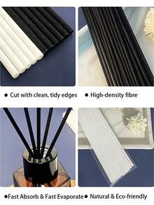 10/50/100pcs-Rattan Reed Diffuser Sticks, Aromatherapy Refill, Multiple Colors Available, Home Office Fragrance Sticks, Suitable For Bedroom, Bathroom, Living Room, Remove Odors, Keep Air Fresh - Multicolor - View 4