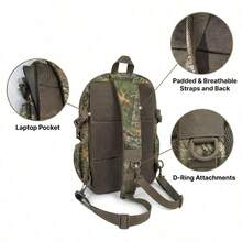 Outdoor Oxford Cloth Multi-Function Messenger Bag, Durable Large Capacity Shoulder Bag, Suitable For Outdoor Camping, Hiking, Fishing And Other Sports - Multicolor - View 7
