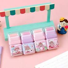 Bộ 4/24 cục tẩy lớn hình Gugu dễ thương, đồ dùng văn phòng phẩm cho gia đình và trường học, màu hồng. - Bộ tẩy 24 chiếc ER6042A - Xem 8