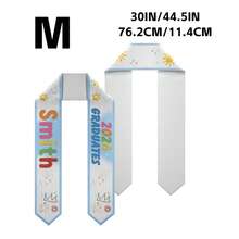 Customizable Graduation Shawls For Children, Graduation Sashes With Personalized Prints Of Names And Years, And Satin Shawls With Cute Paw Prints And Crown Patterns, Suitable For Graduates Of All Ages. - Multicolor - View 16