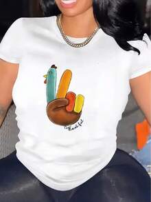 Camiseta Casual de Manga Corta para Mujer, Paquete de 1, 100% Algodón Grueso - Cuello Redondo Cómodo, Camiseta Suave y Bonita - Blanco - Ver 6