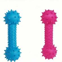 1pc TPR Pet Toy With Spiky Dumbbell For Small & Medium Dogs, Durable Chew Toy With Sound, Suitable For Dogs And Cats - Multicolor - View 5