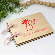 1 Album ảnh tùy chỉnh, cá nhân hóa với tên, chữ, tuổi, quà tặng sinh nhật, sổ lưu niệm, album ảnh thủ công tự làm, album gỗ bọc ruy băng, album tên và tuổi tùy chỉnh. - Nhiều màu - Xem 4