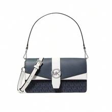 Michael Kors Greenwich 印花女款單肩包、斜挎包與手提包 35F5SGRL6B ADMIRL MULTI - 藍色配白色35F5SGRL6B ADMIRL MULTI - 查看 1