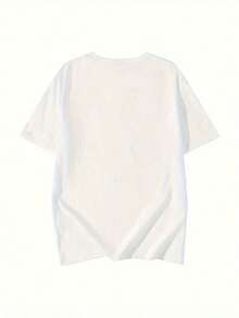 Camiseta de manga corta con un retrato de 1969 estampado, cuello redondo, estilo casual, prenda de mujer para primavera y verano.Oferta relámpago.Artículos de moda y supers Recomendado por mucha gente vale la pena comprar UV36 - Blanco - Ver 3